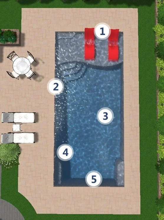 D Series Fiberglass Pool | Browning Pools