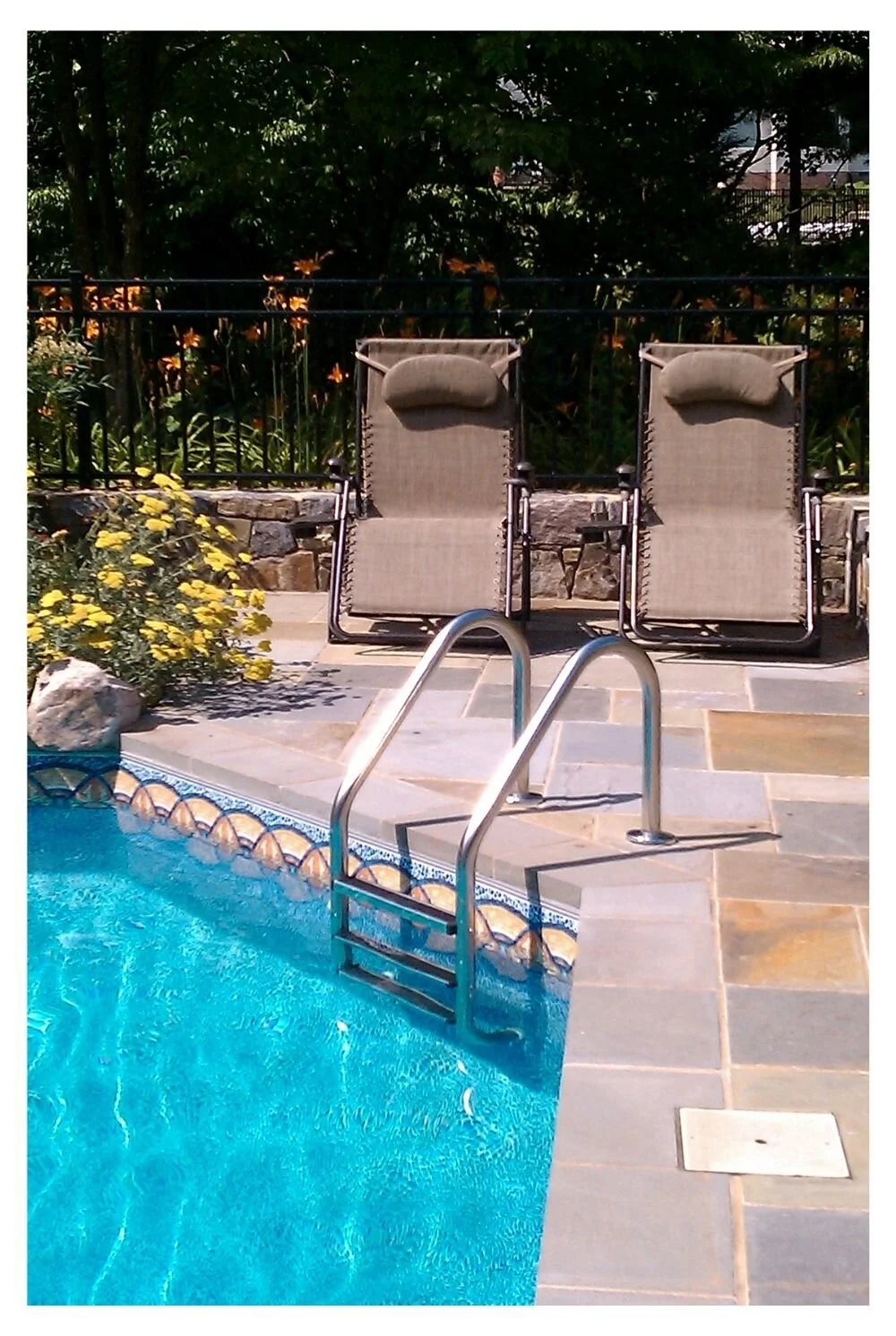 inground hot tub on Browning Pools Spas