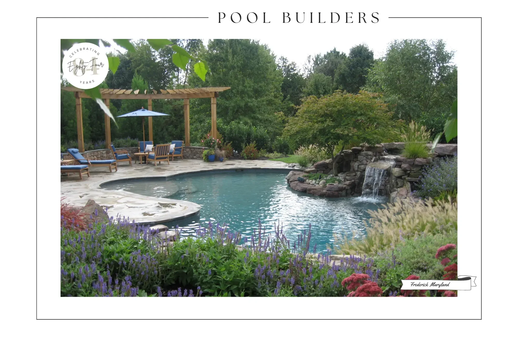 hero image concrete pool and water feature