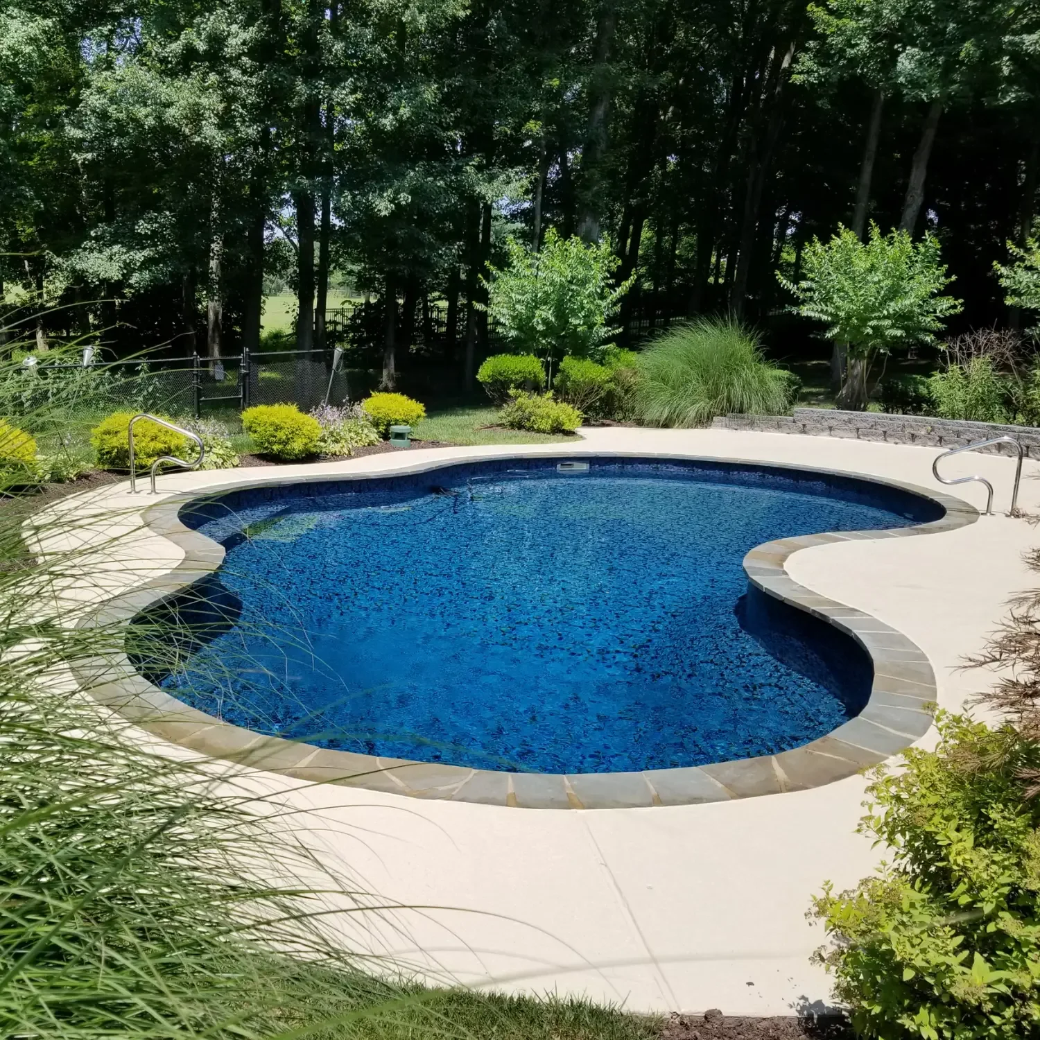 renovated vinyl liner pool