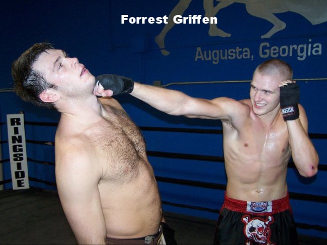 UFC champ, Forrest Griffin and student