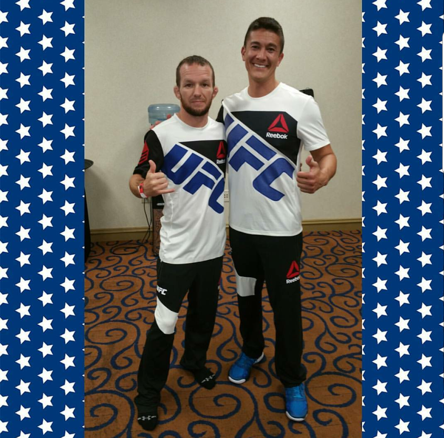 JImmy Fowler and i at UFC 202 in Atlanta, GA. (Justin SCoggins corner) 