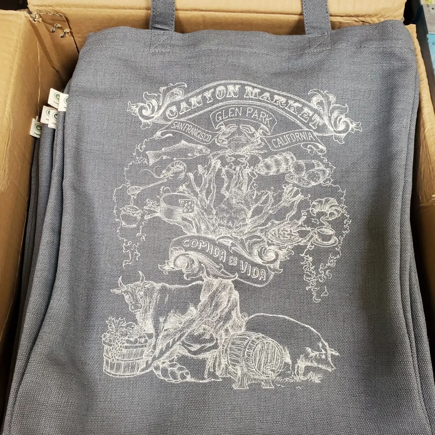 1 color Totes for Canyon Market SF