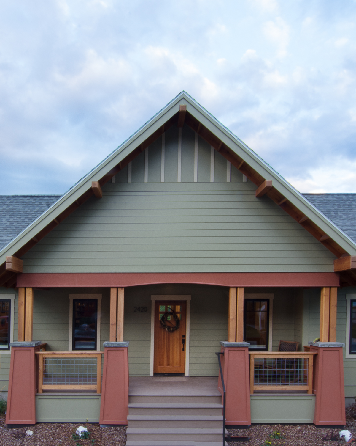 Main Entrance and Covered Porch
