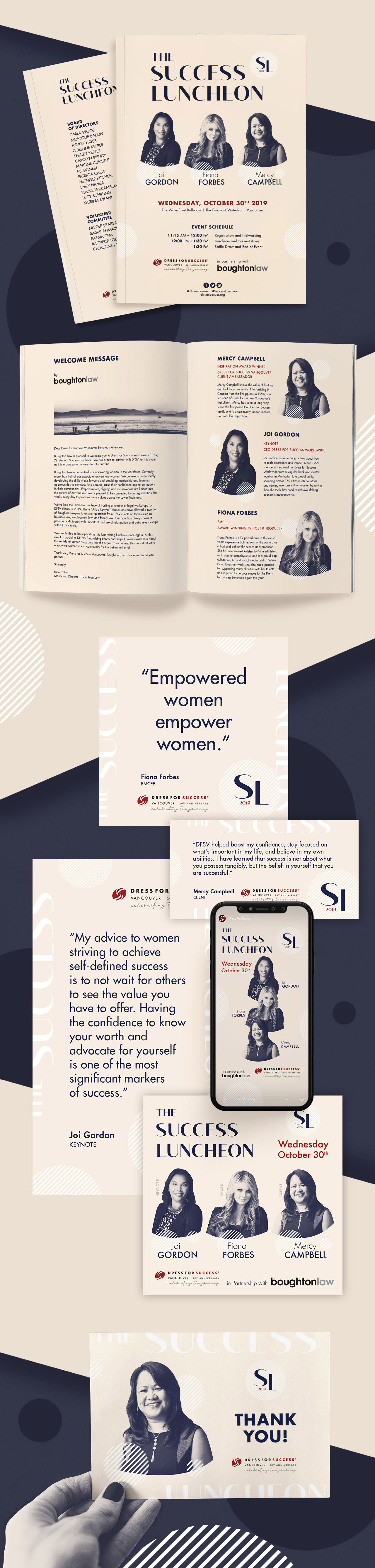 Graphic Design Event Branding For The 7th Annual Dfs Success Luncheon Catalyst Agents