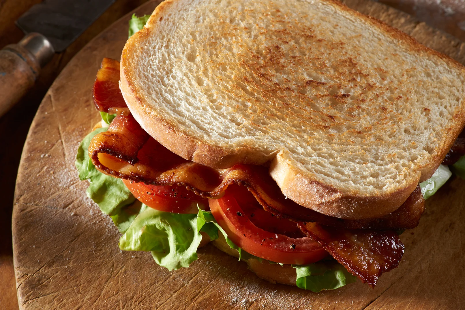 BLT Sandwich on Toasted Bread Flashlight Studio Chicago