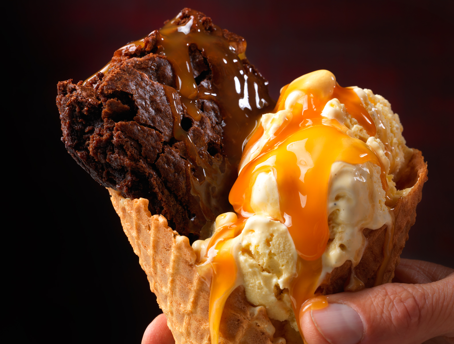 Brownie Waffle Cone Sundae Flashlight Studio Ventura