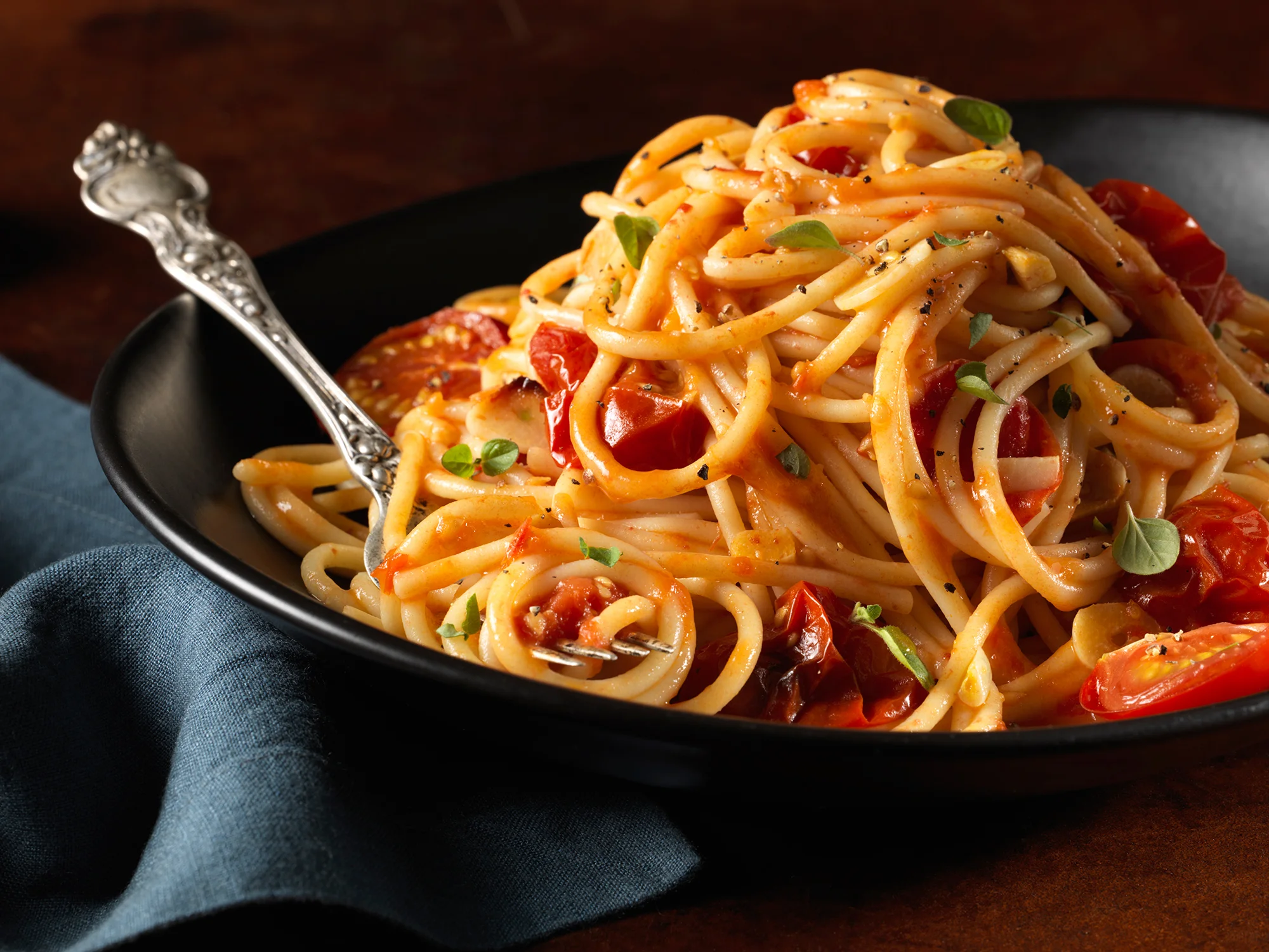 Spaghetti with Tomatoes and Herb Flashlight Studio Chicago