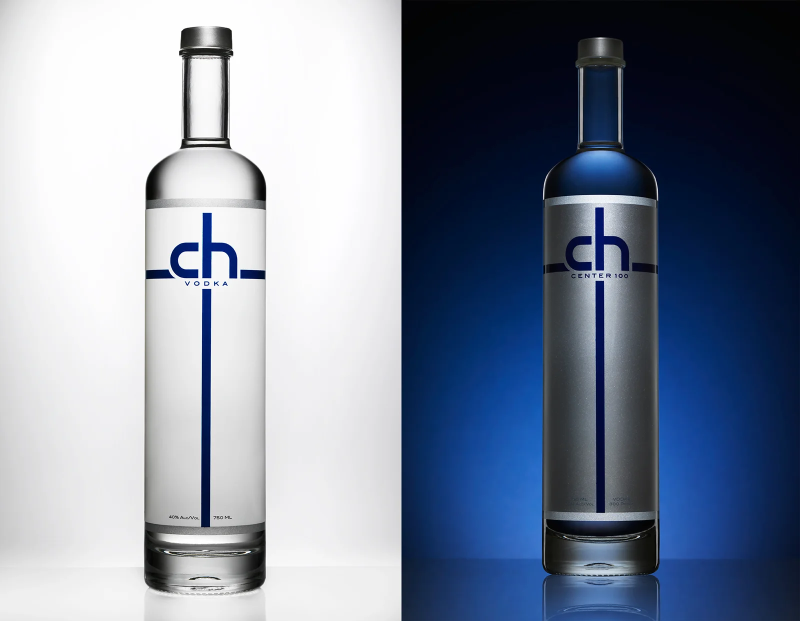 CH Distillery Vodka Bottles