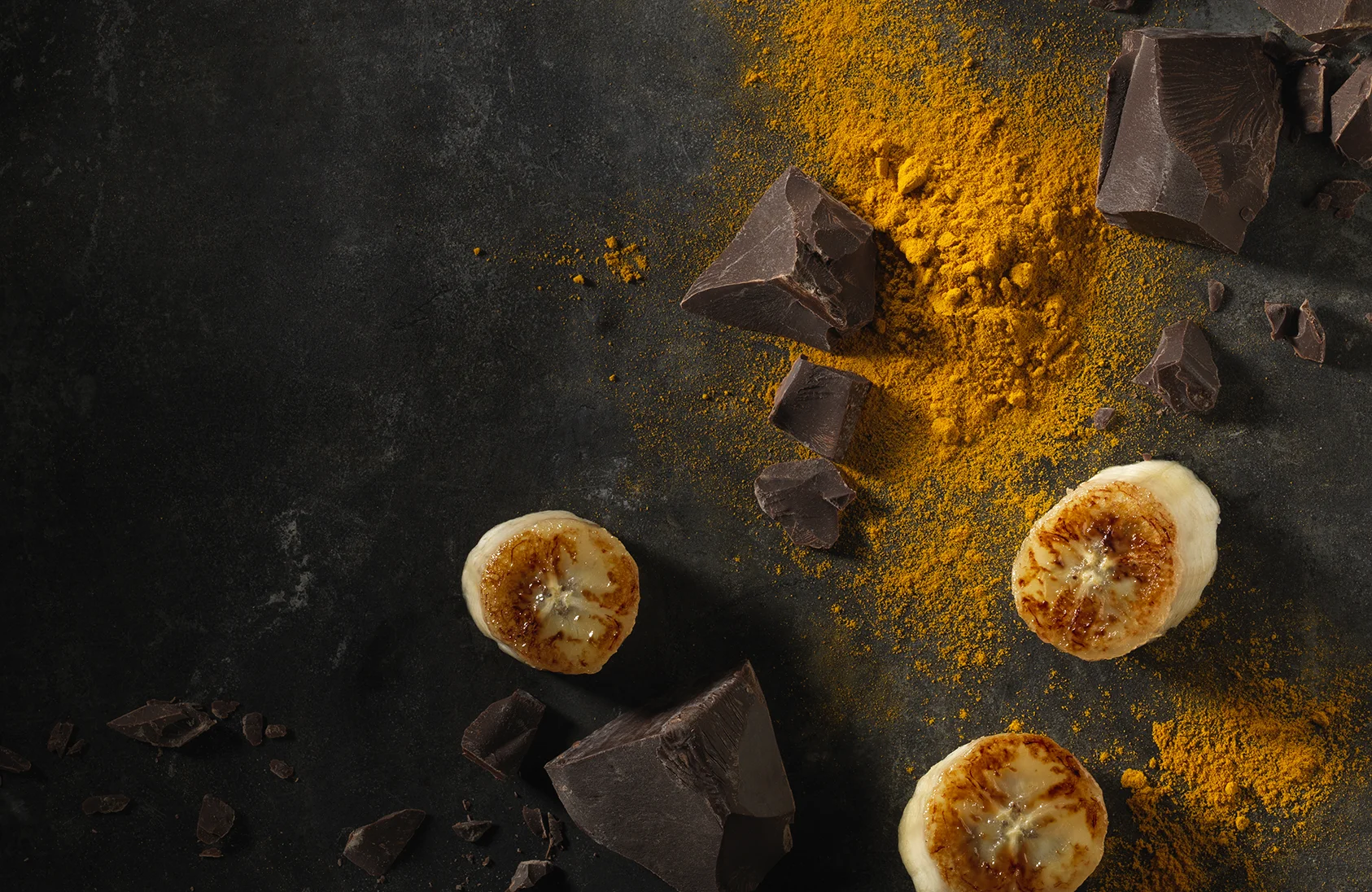 Chocolate with Caramelized Banana and Curry