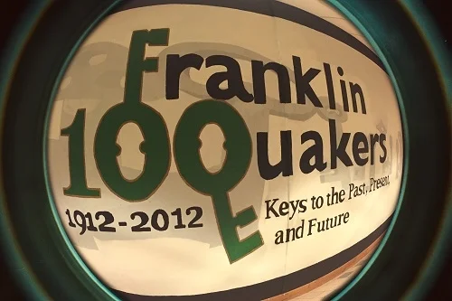 Created for Franklin's Centennial in 1912 as part of the Mural Program and on display in the front hall. 