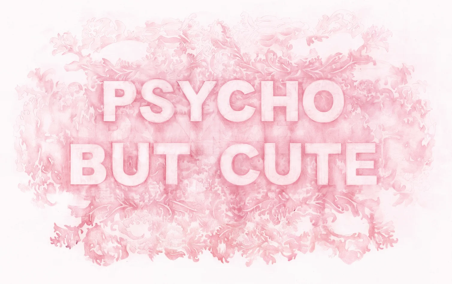Psycho But Cute , colored pencil on paper, 25 x 40 inches, 2017