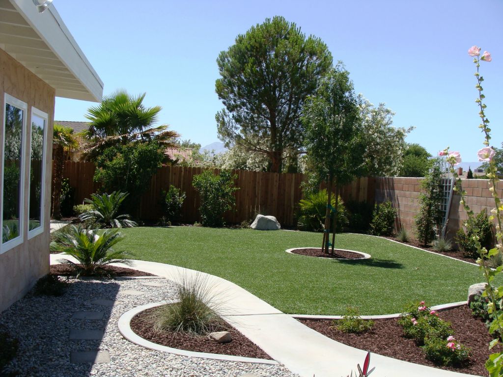 Synthetic grass landscape