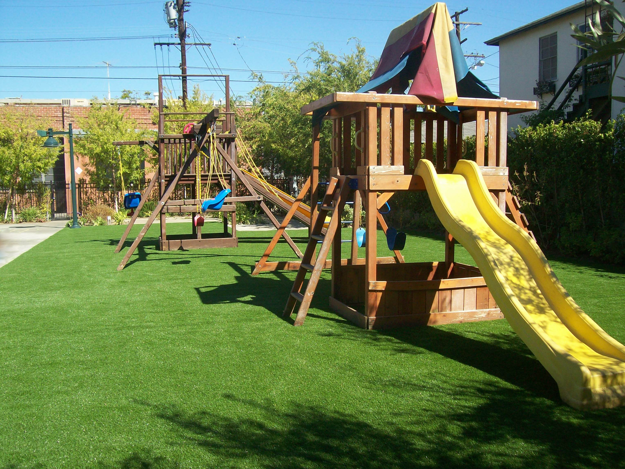 Synthetic grass landscape