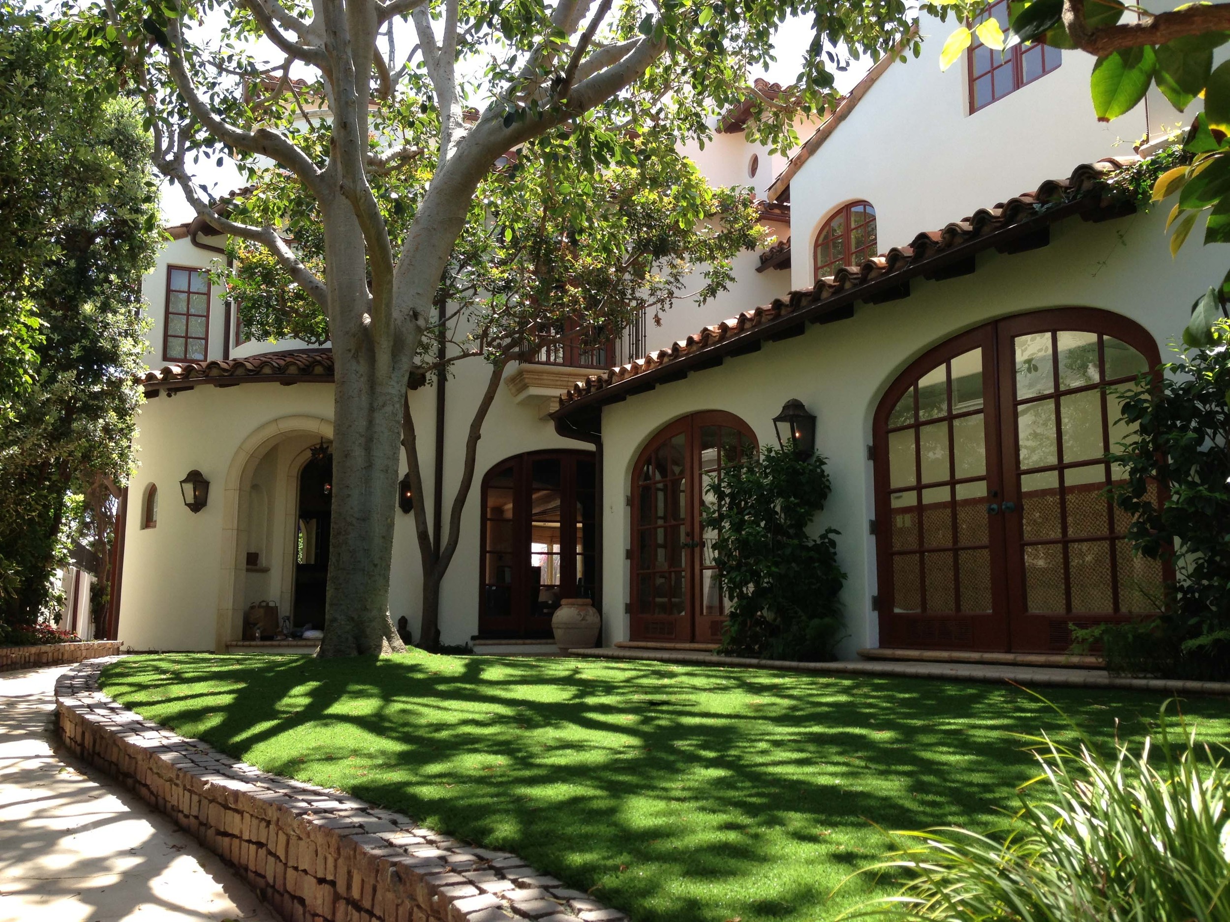 Synthetic grass landscape