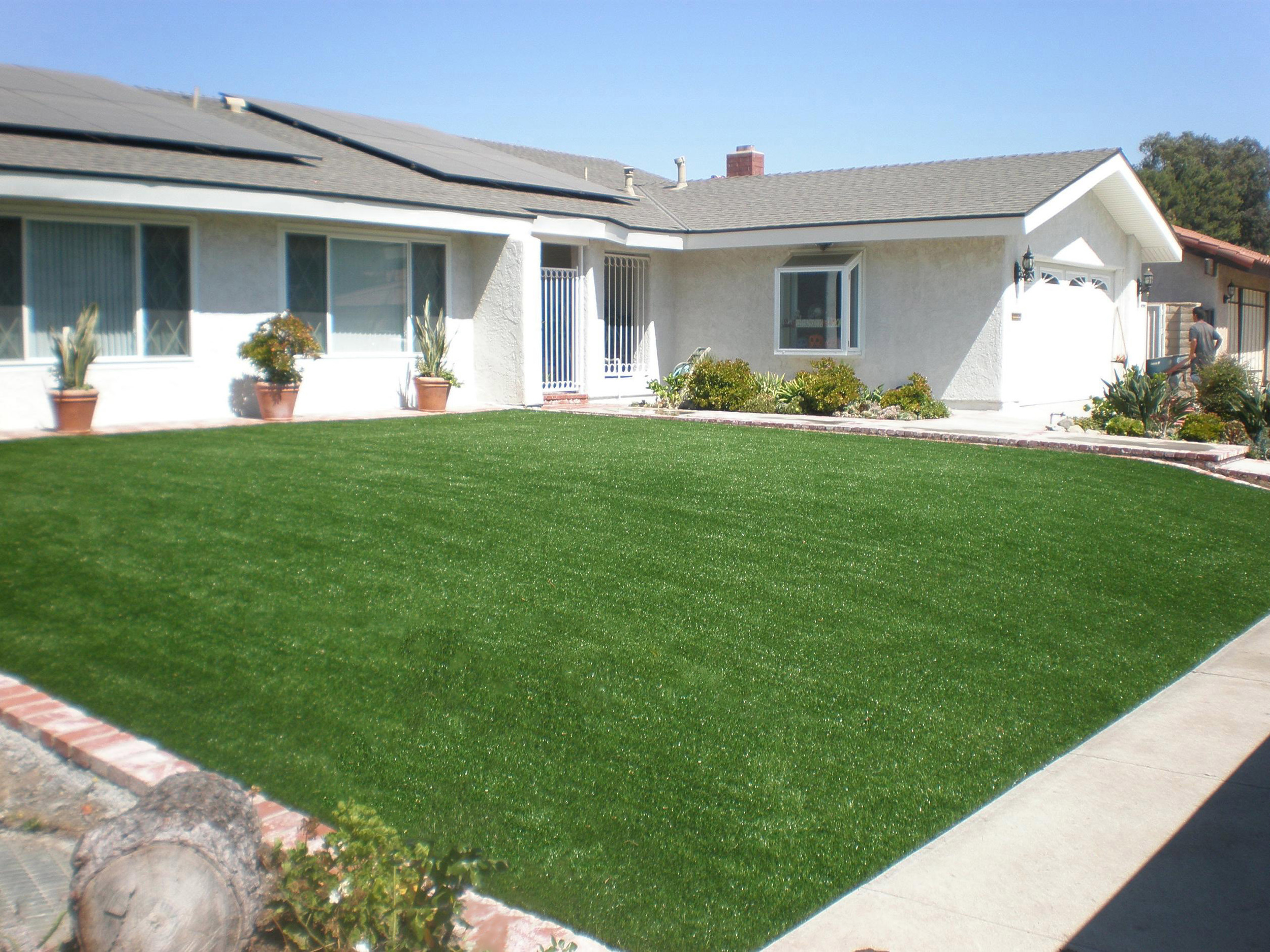 Synthetic grass landscape