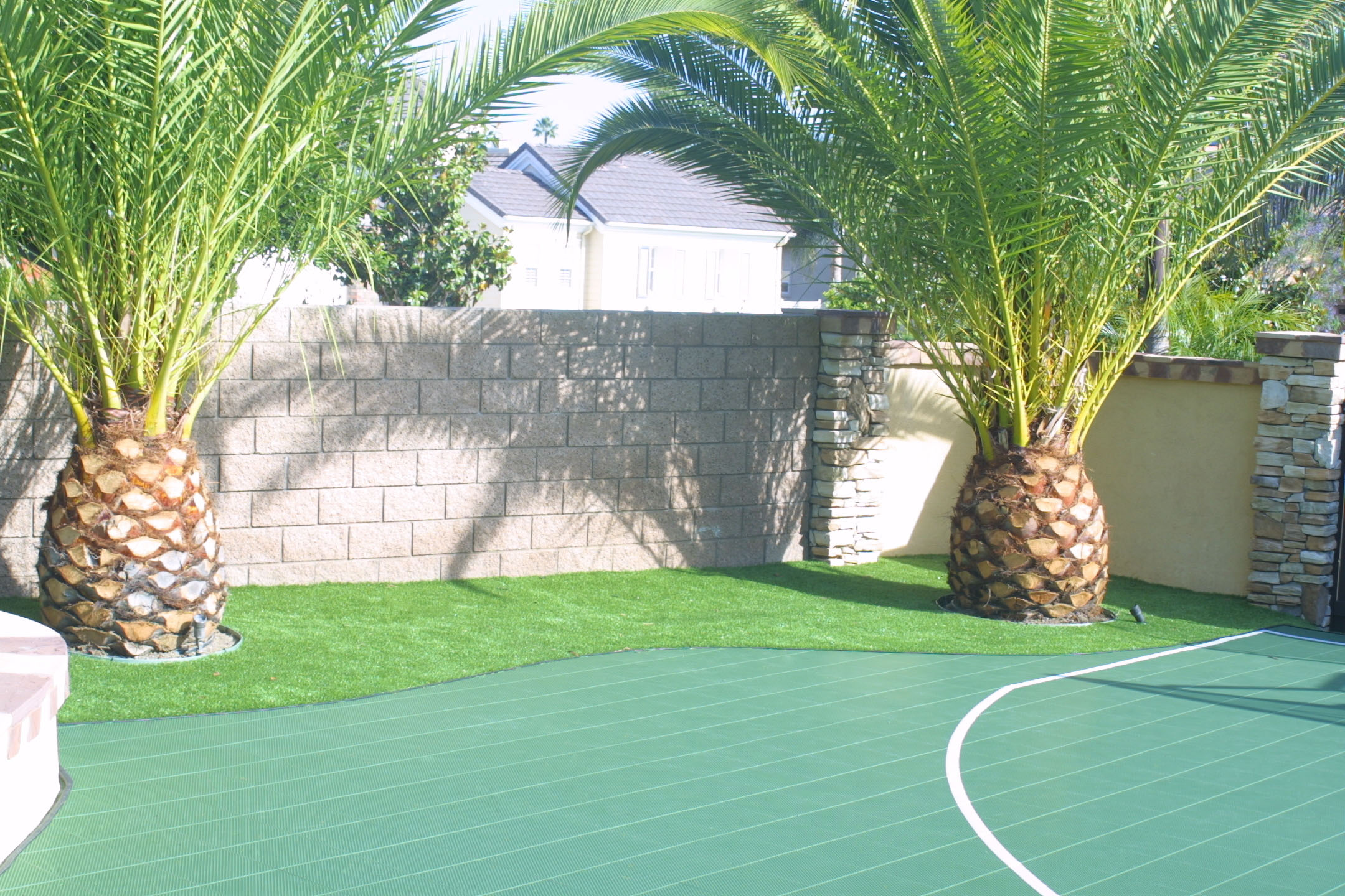 Sport Court and synthetic putting green