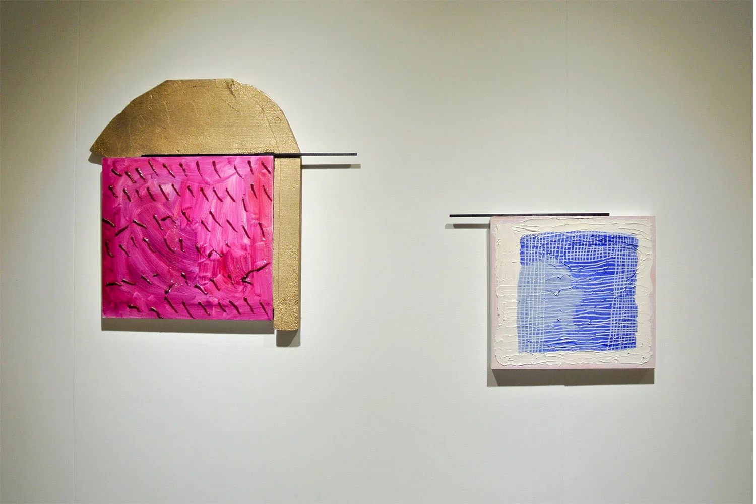 kate sheldon / gloss (left) quiet but thick (right)