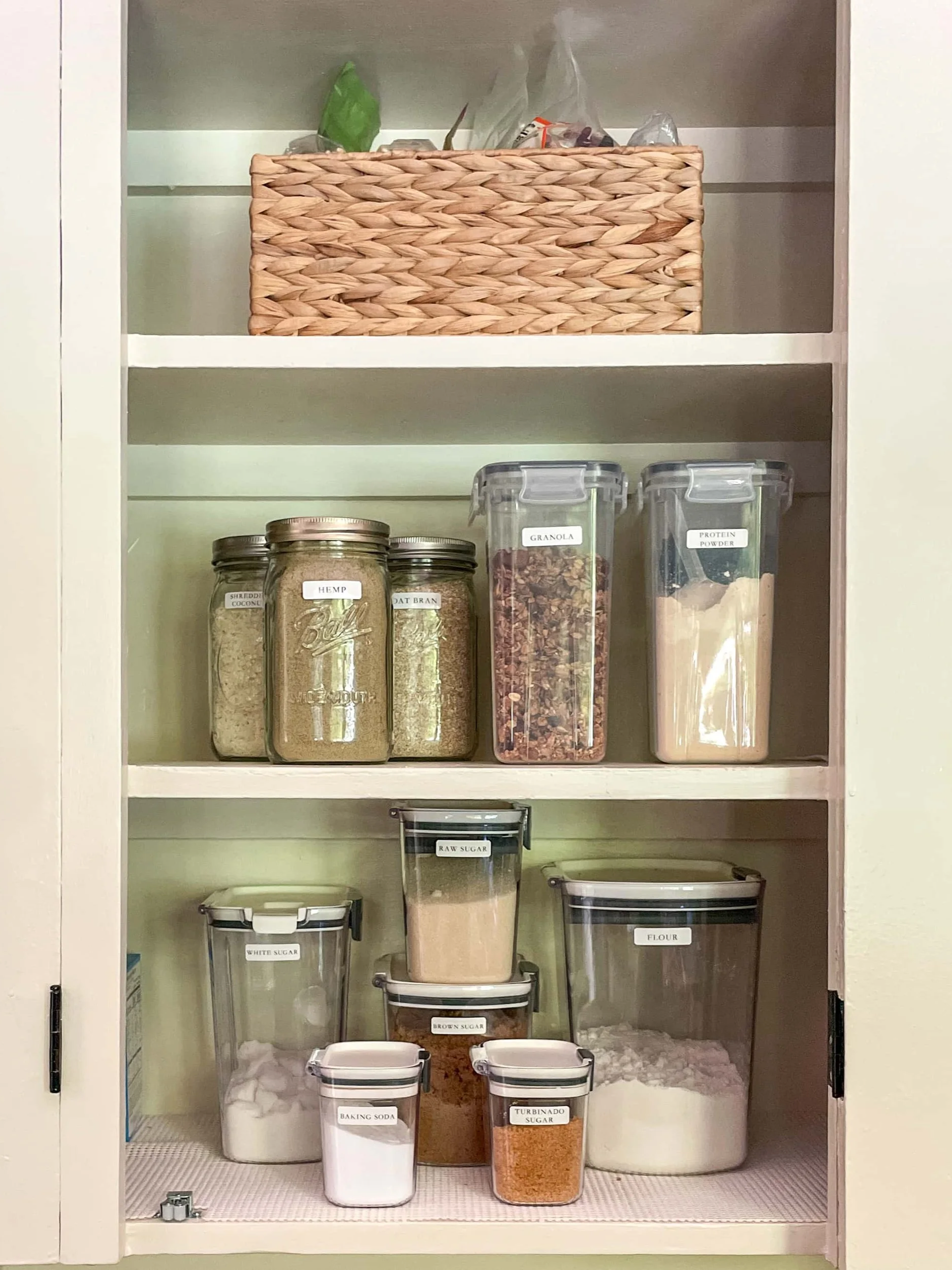Kitchen Pantry Cabinet with Baking Supplies