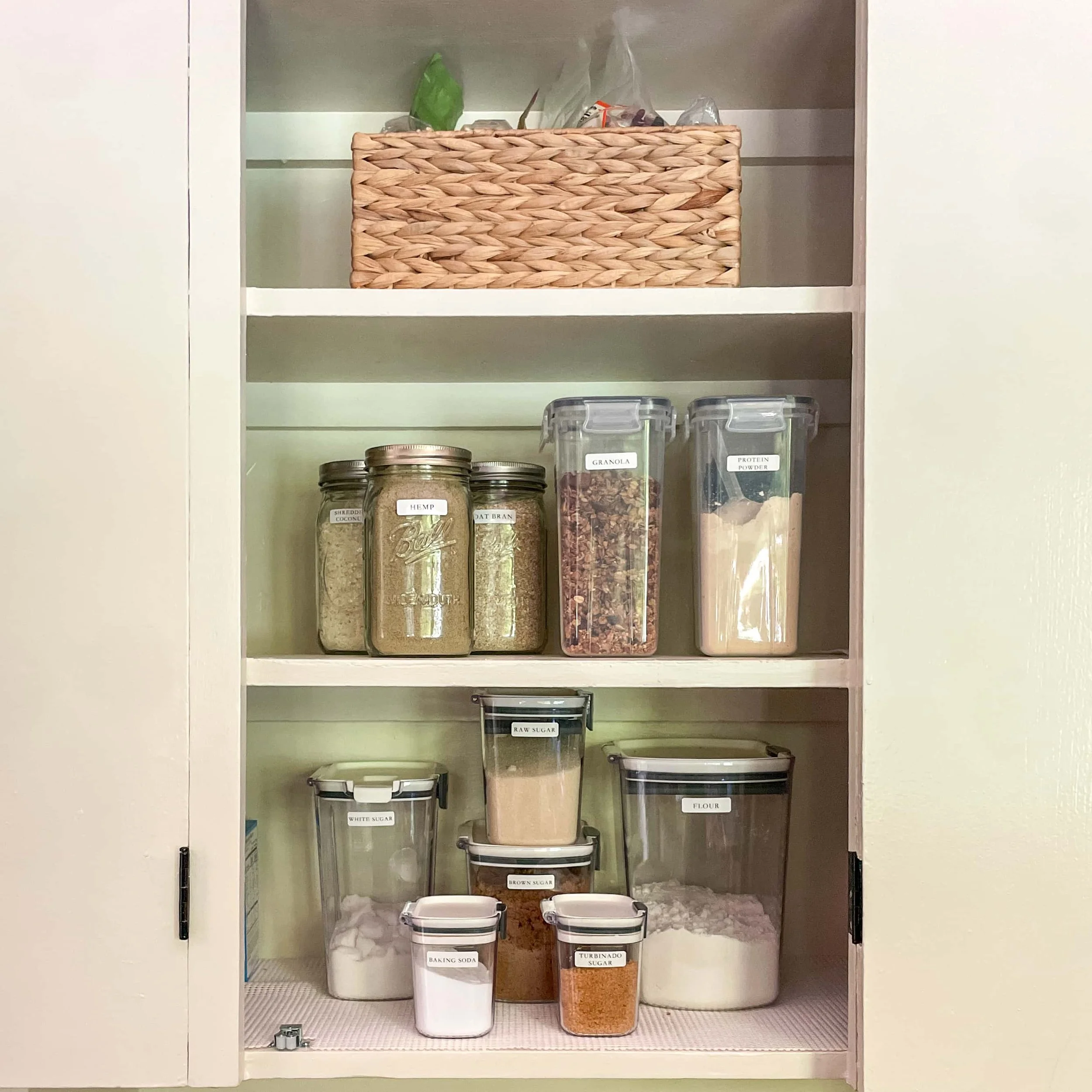 Kitchen Pantry Cabinet with Baking Supplies
