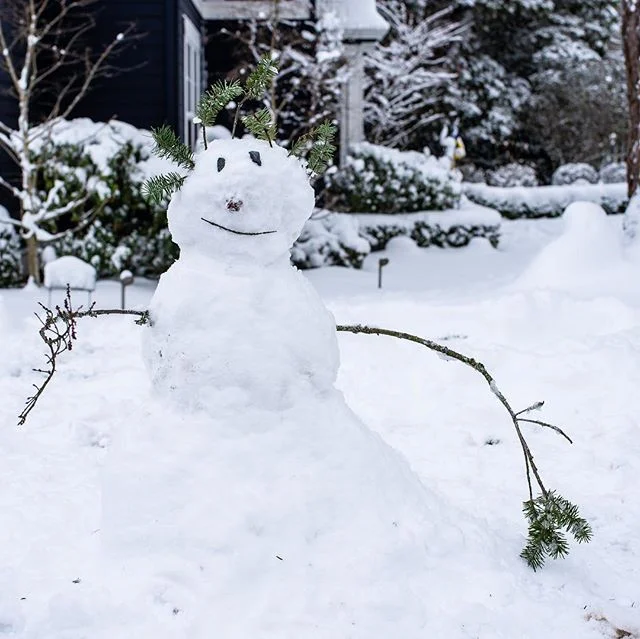 Our wee little snowman!