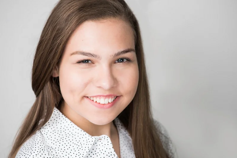 Head Shot of a Beautiful Young Woman