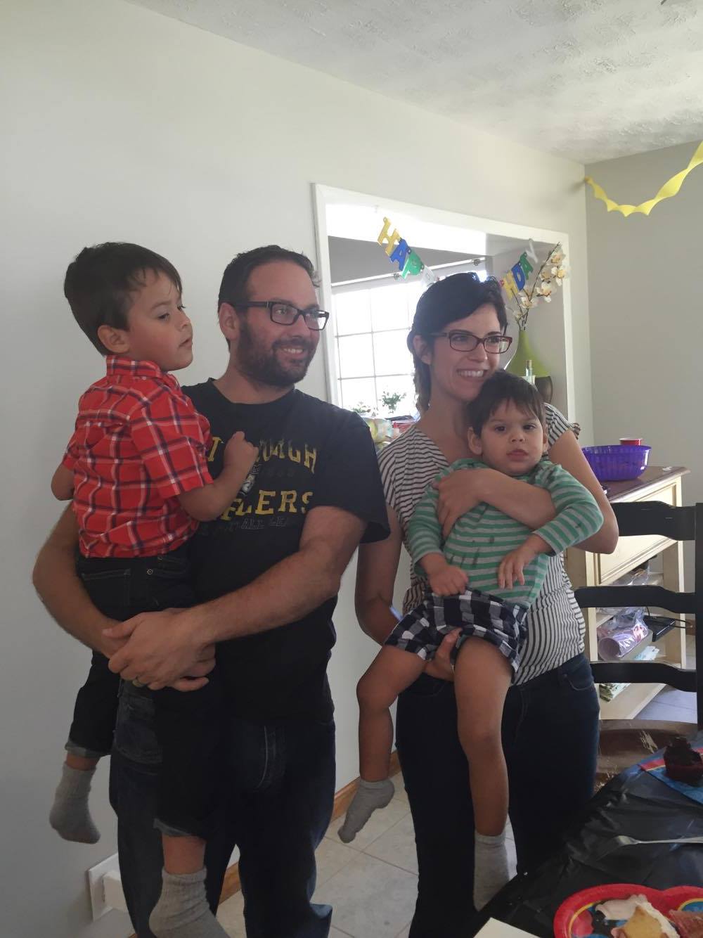 Family picture on Max's 2nd Birthday