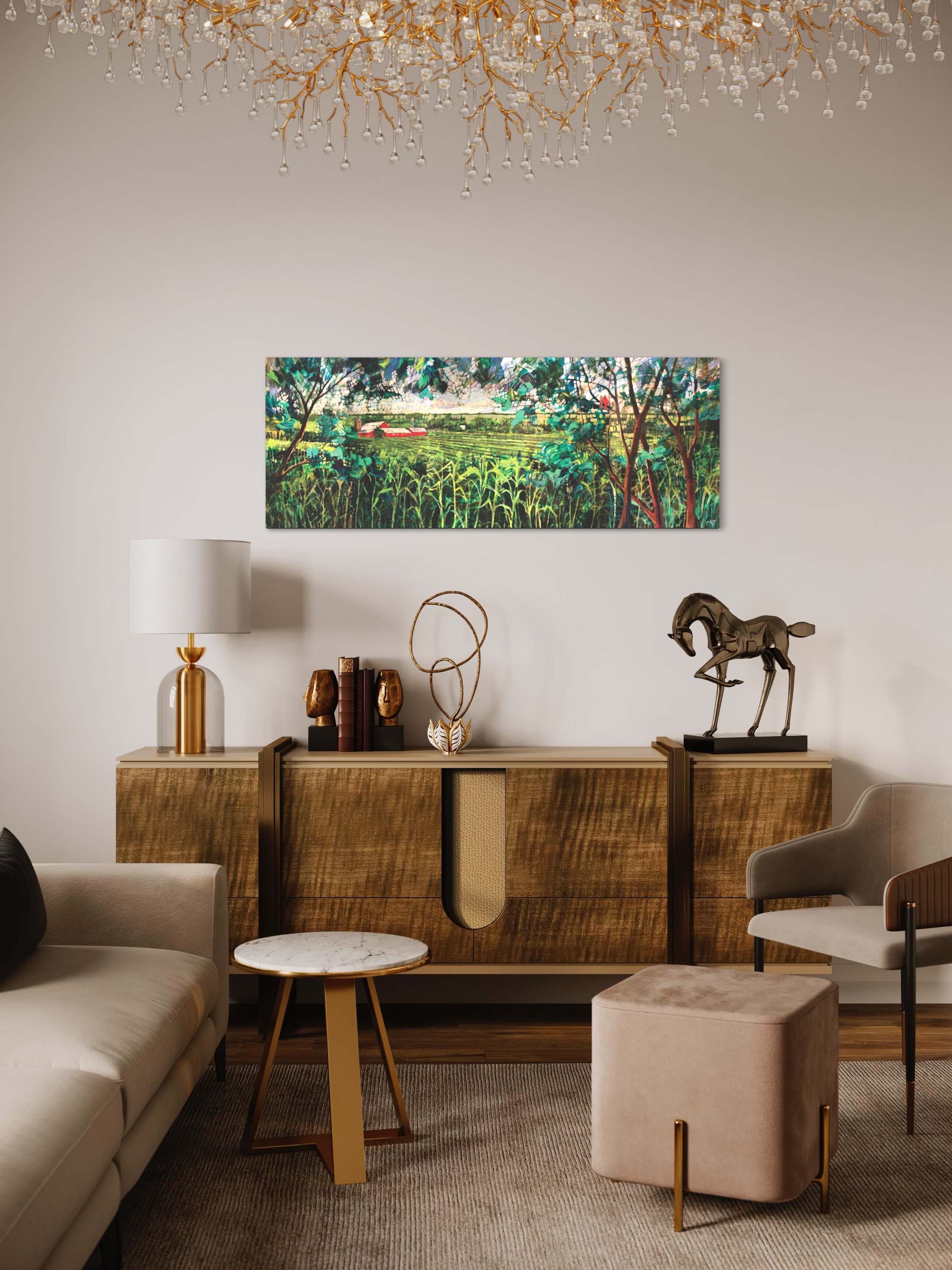 Raised on Your Ways fine art metal and canvas print by Cecile Albi