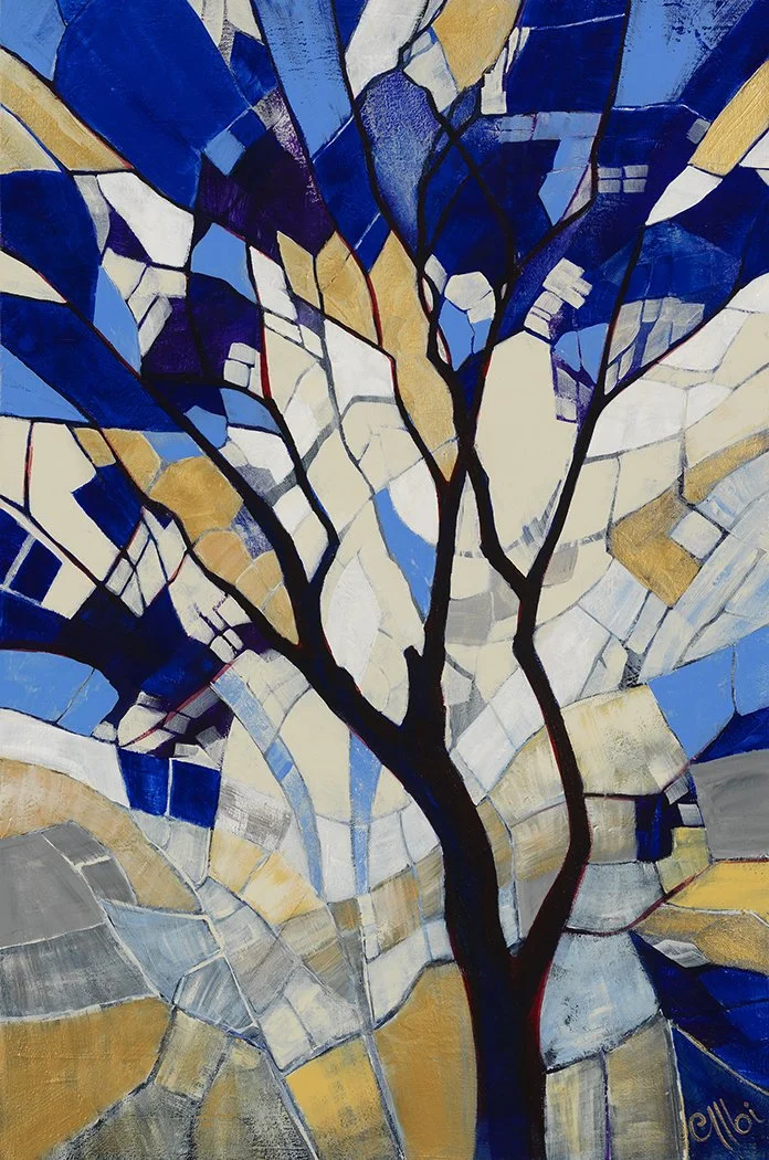 Old Country Tree fine art metal and canvas print by Cecile Albi