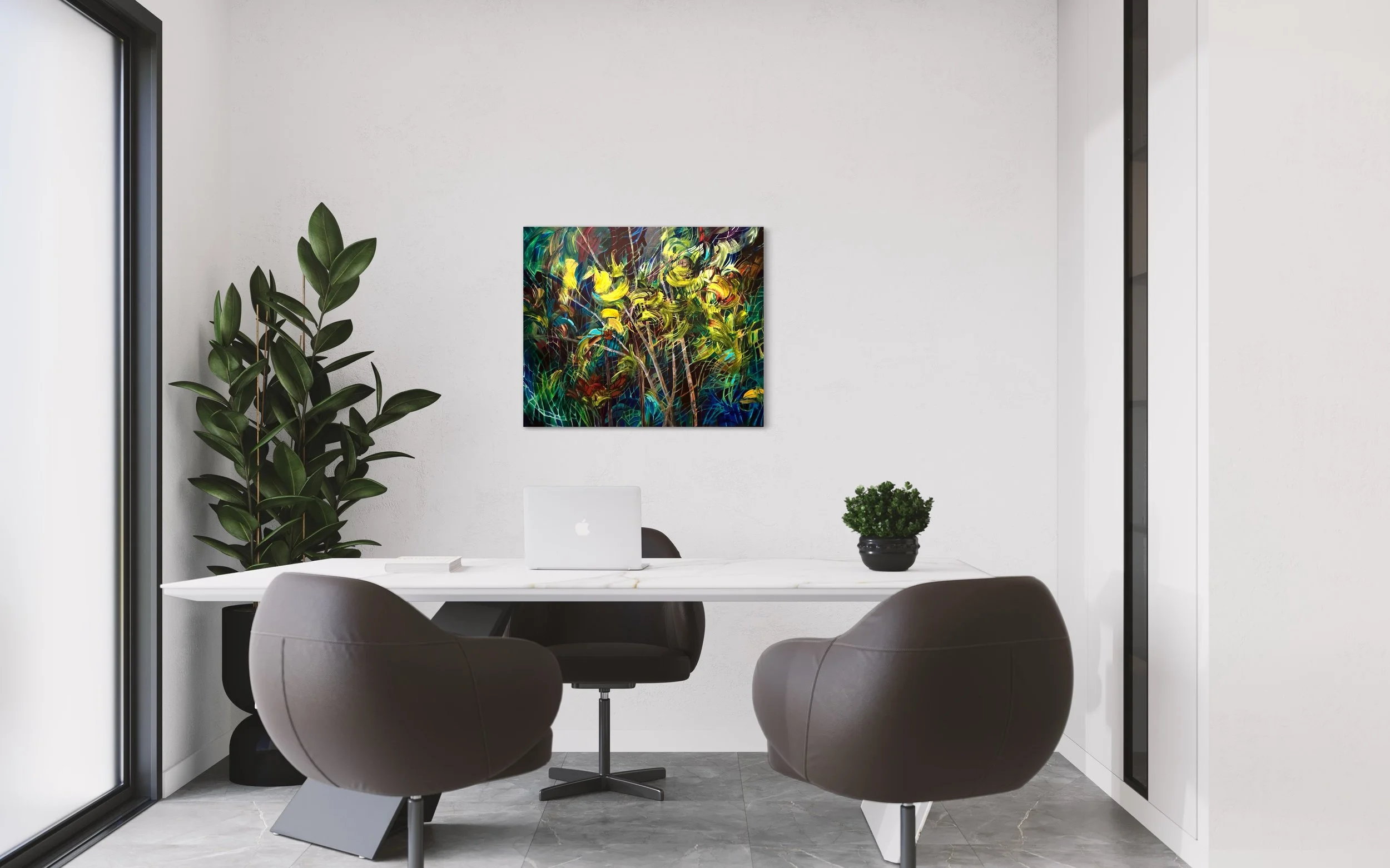 Enchanted fine art metal and canvas print by Cecile Albi