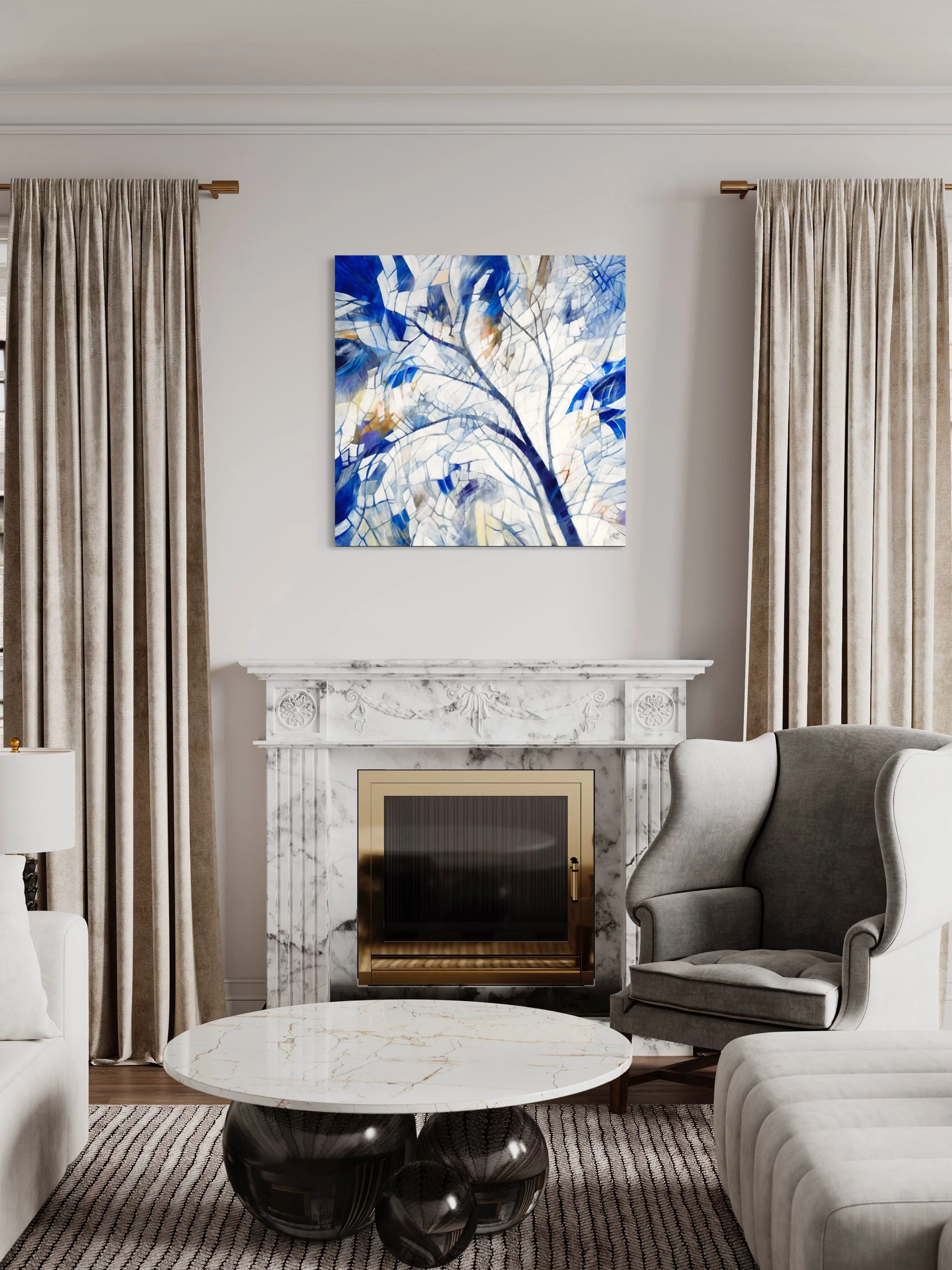 Serene fine art metal and canvas print by Cecile Albi