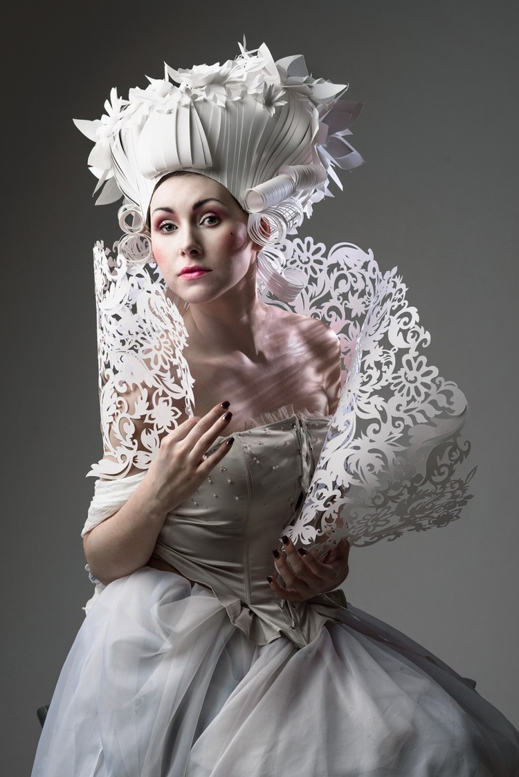 Baroque Paper Wigs by Asya Kozina — DESIGNCOLLECTOR