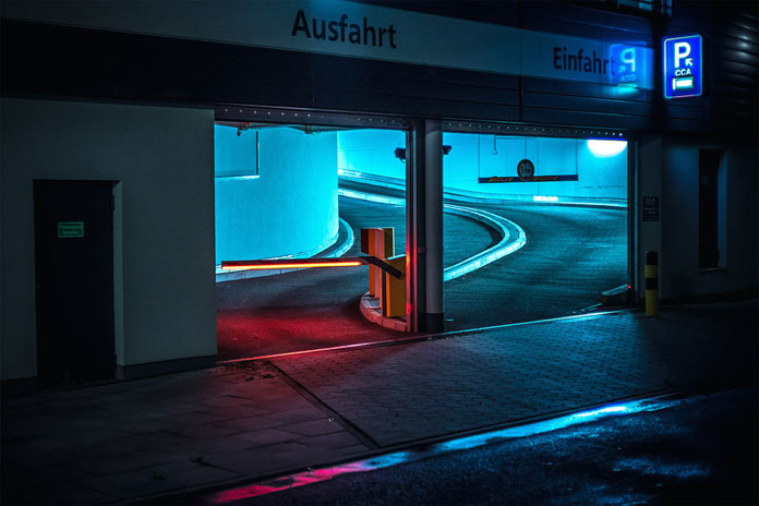 After-hours-in-Hamburg-by-Mark-Broyer-Parking-entrance.jpg