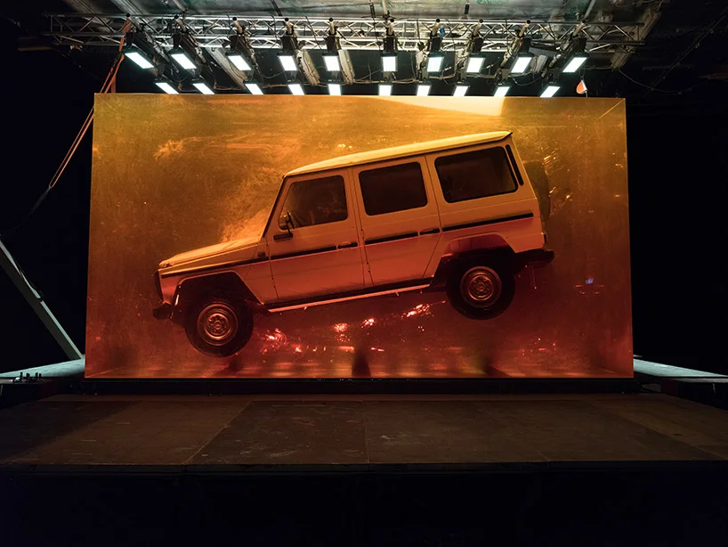 The 1979 model of the G-class is enclosed in 44.4 tones of synthetic resin