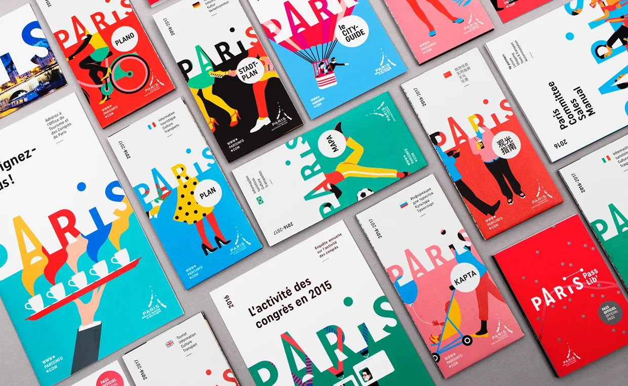 Paris Convention and Visitors Bureau Identity by Graphéine