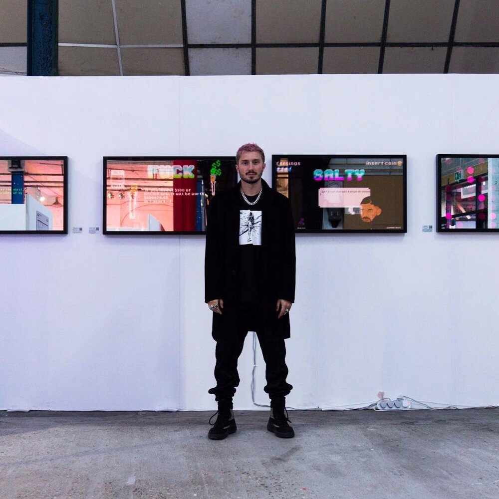The Anti Art Fair, 2018, London. Digital Decade booth