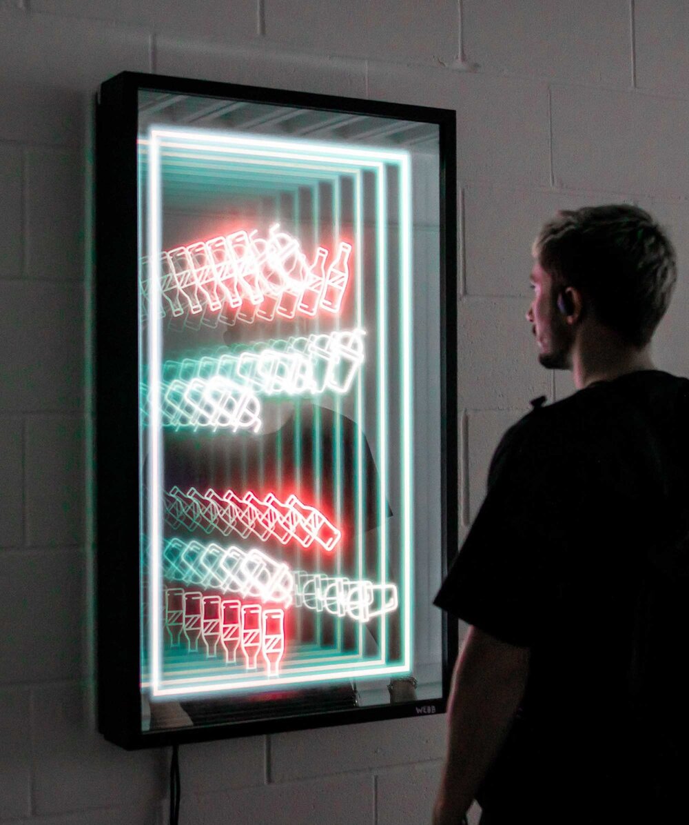 Fear Of Being Transparent (Digital Infinity Mirror), 2018, König Galerie