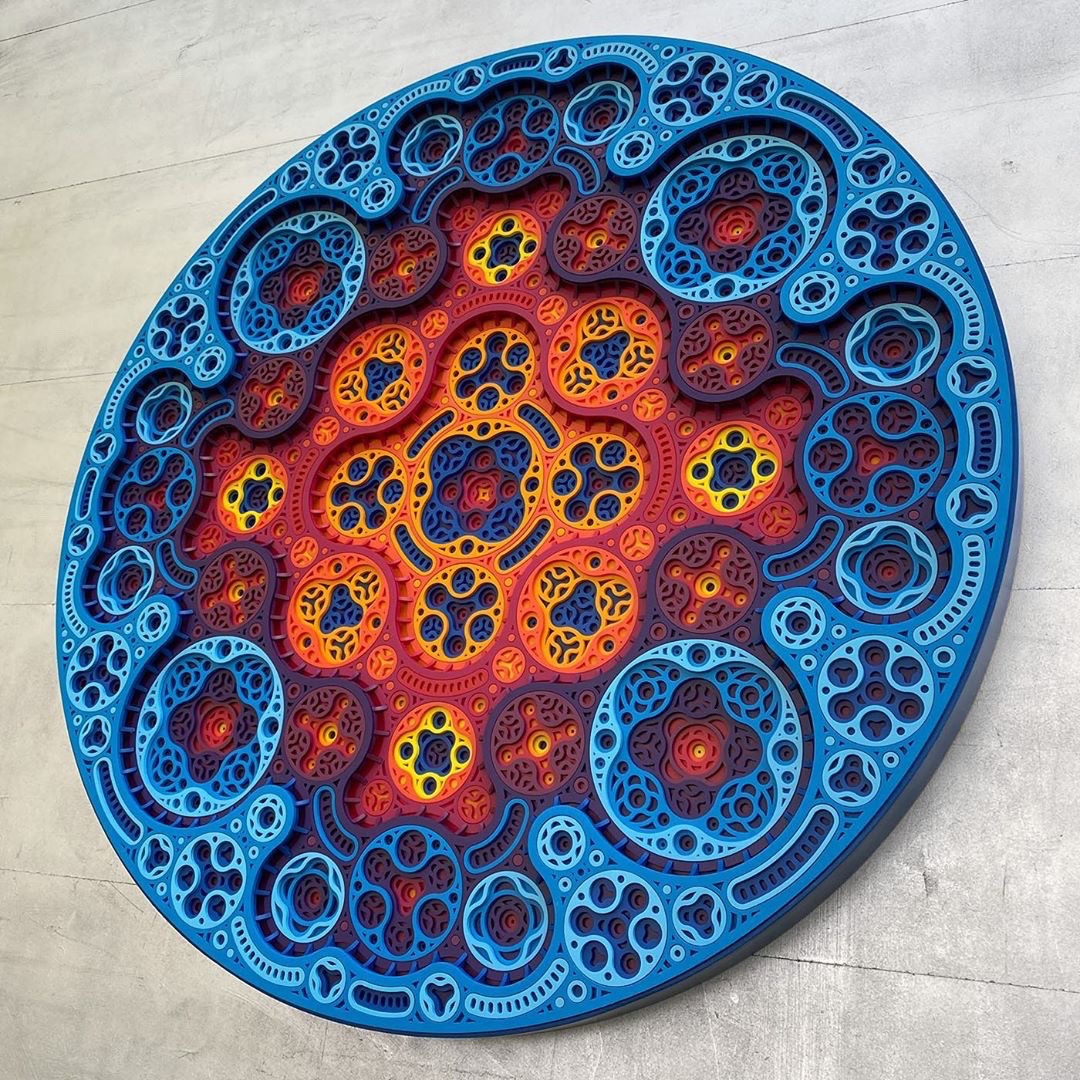 Plywood Mandala Art by Scheme 