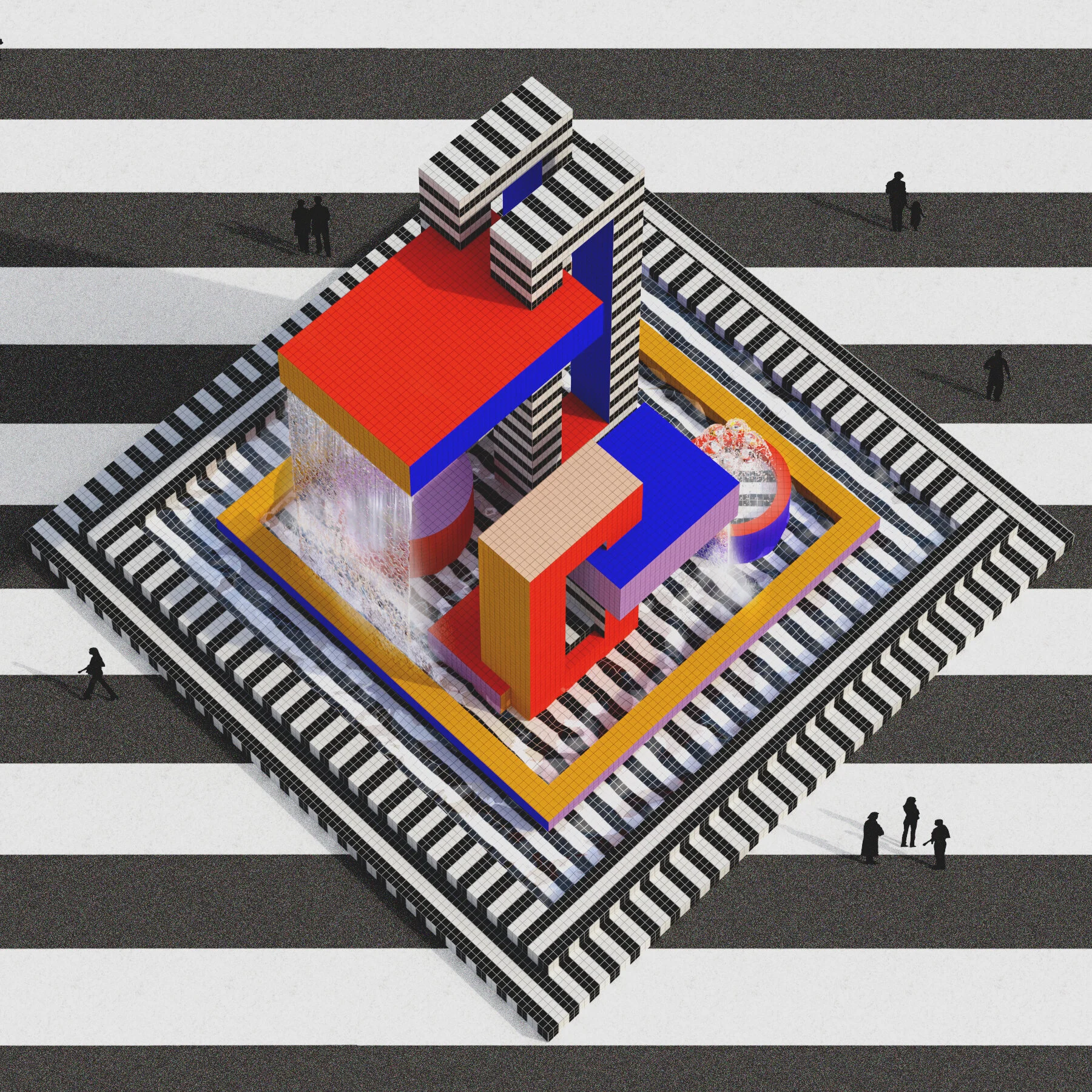 Oxford Circus Re-Imagined in London by Camille Walala