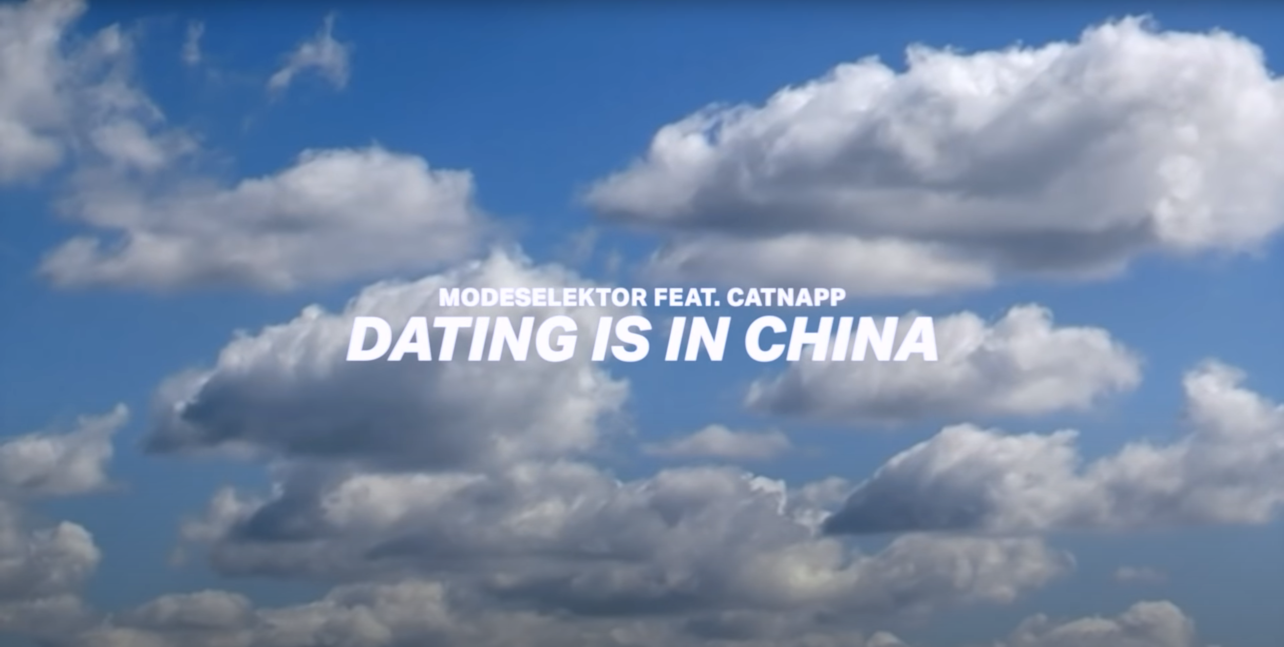 Modeselektor feat. Catnapp - Dating is in China