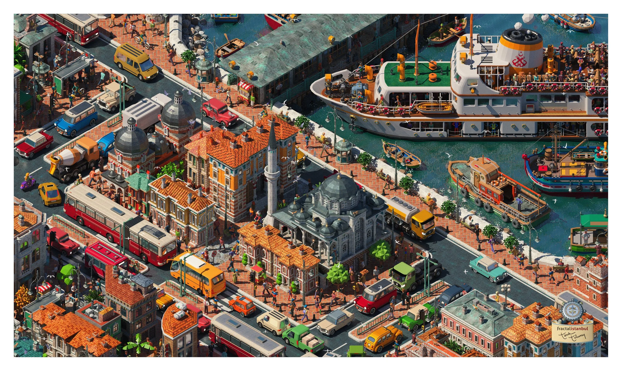 Fractal Istanbul by Tarık Tolunay 