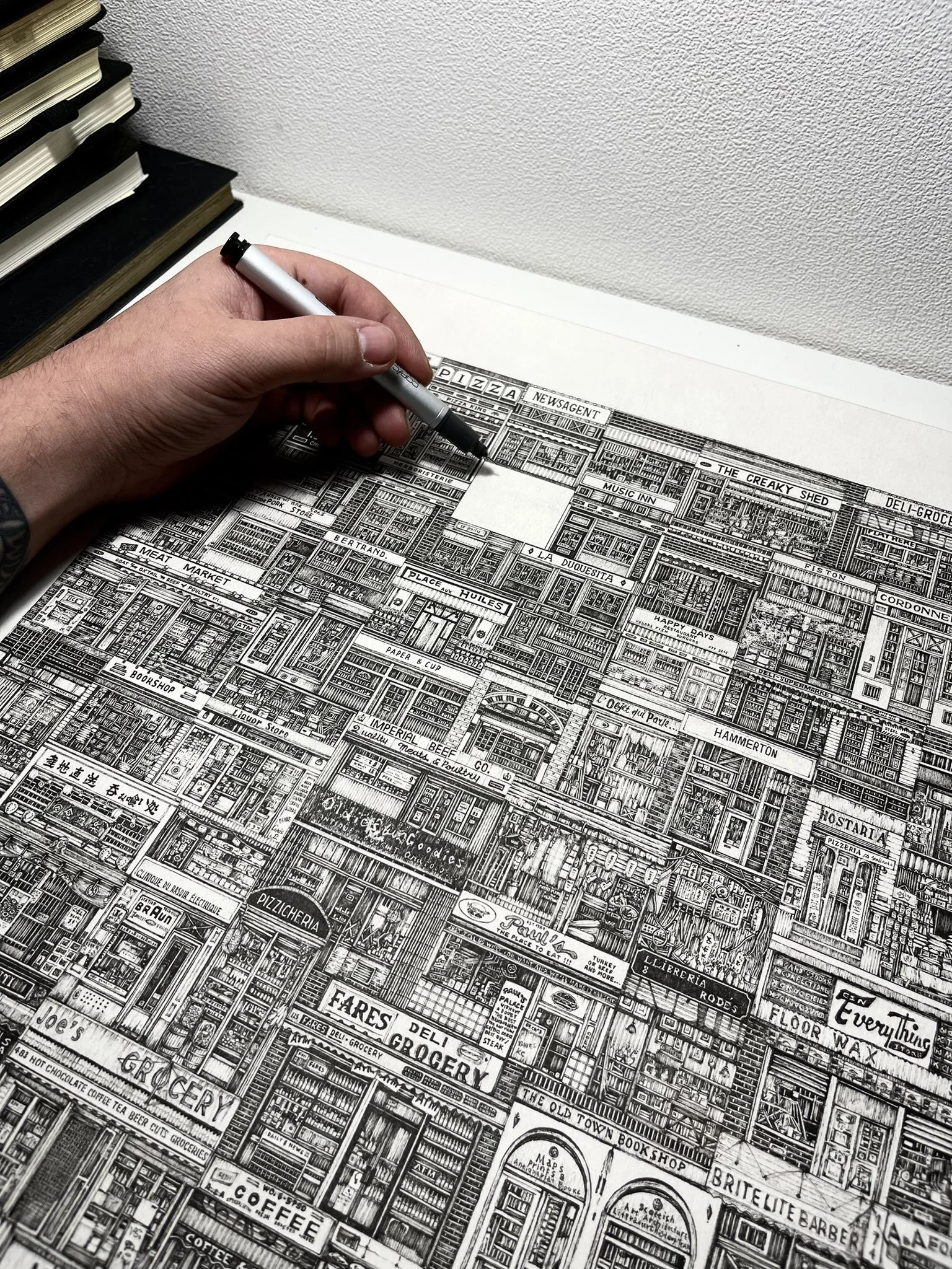 Ink drawings by Grisha Kim