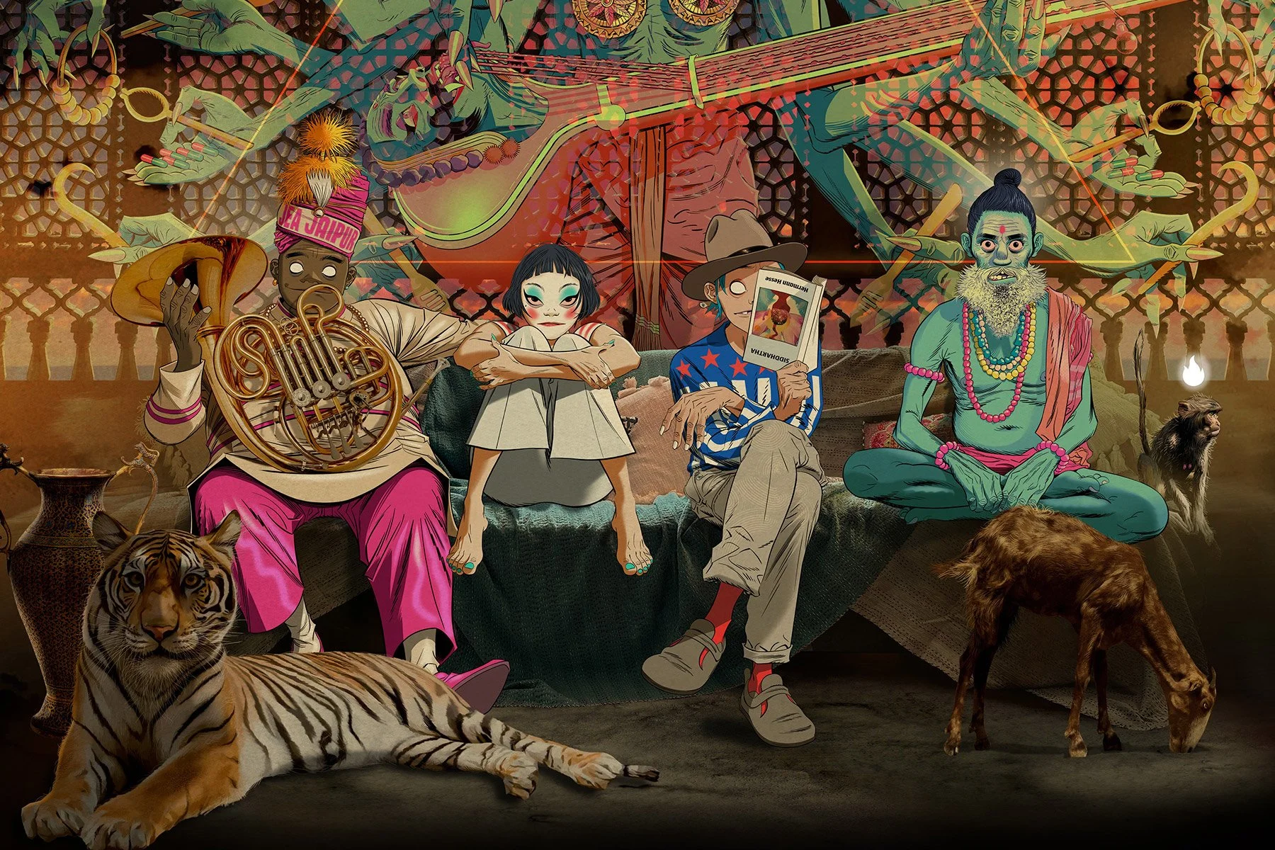 Gorillaz - The Mountain, The Moon Cave and The Sad God