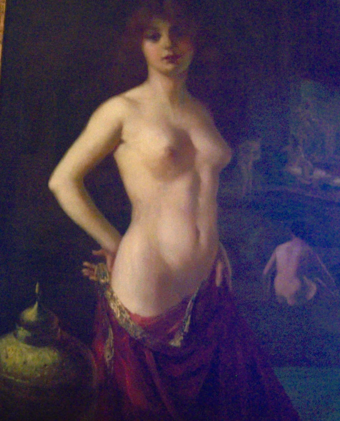 Harem Dancer painting with decidedly 20th century features