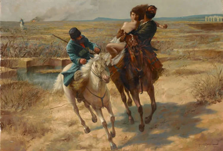 This painting, "The Abduction" by Eugen Ansen-Hofmann, sold at Sotheby's in London for $28,000 in 2007