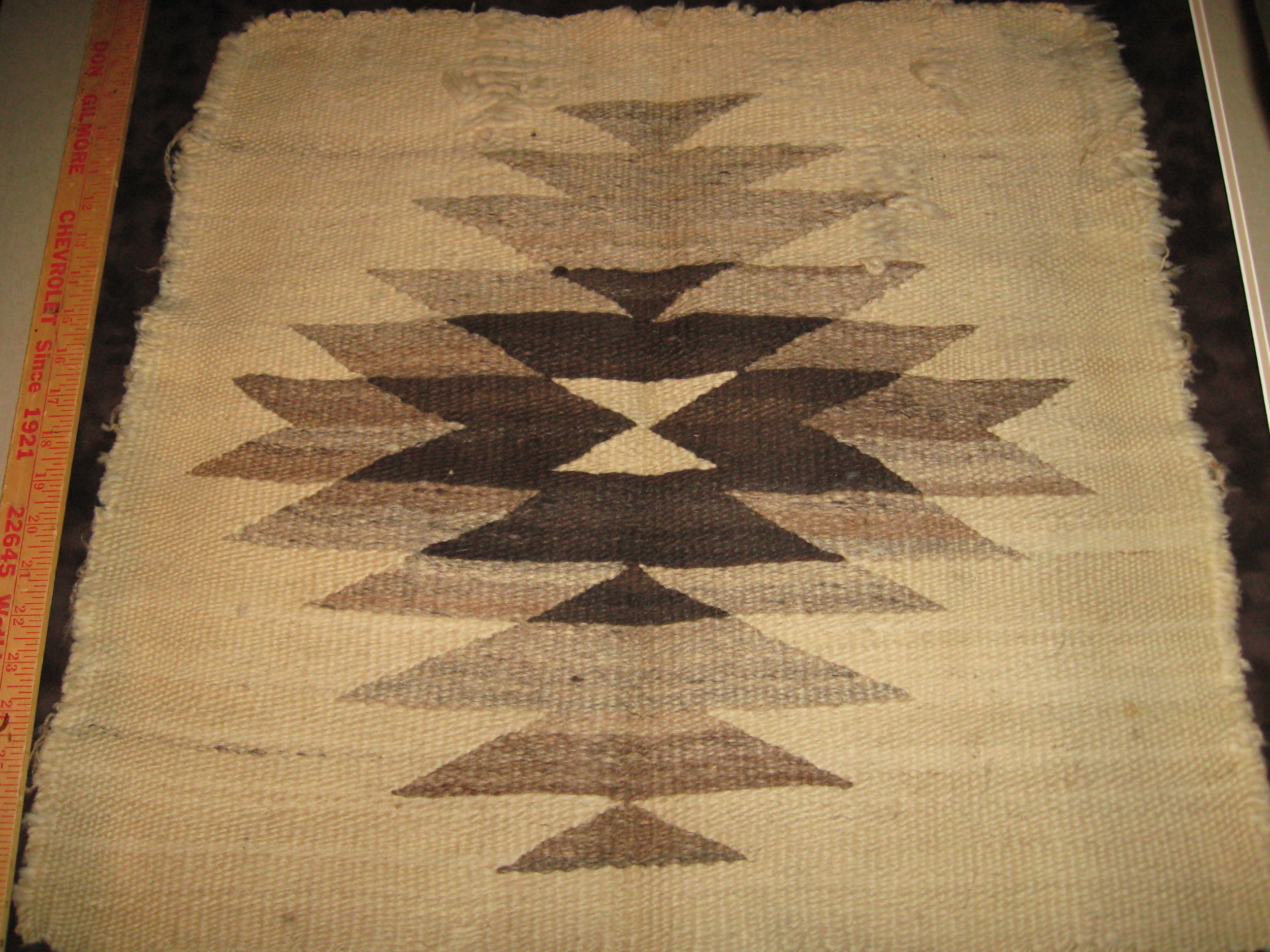 Was this Navajo Saddle Blanket a Wedding Gift in 1912?