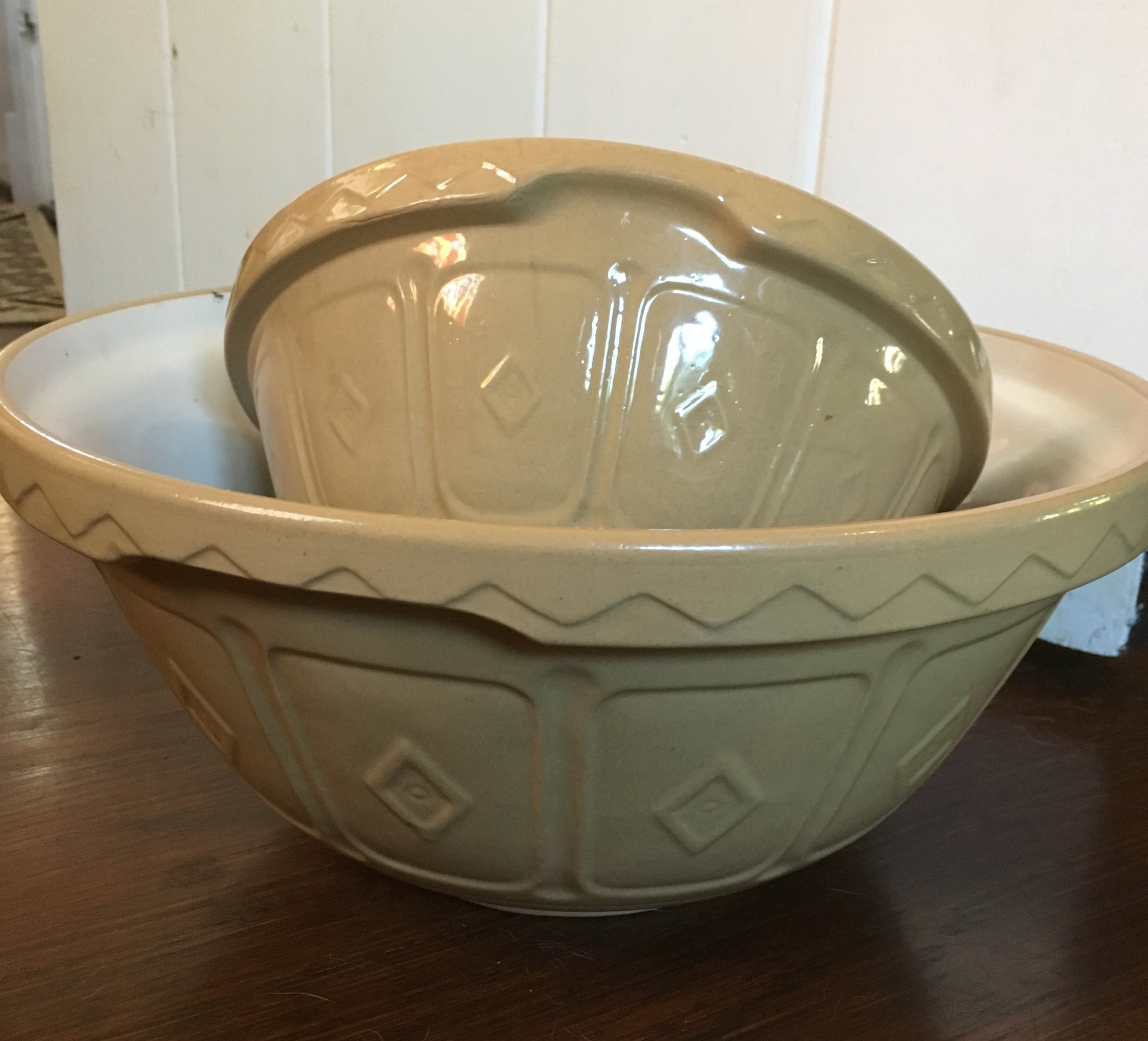 These Mason Cash bowls haven't changed much since their introduction in 1901