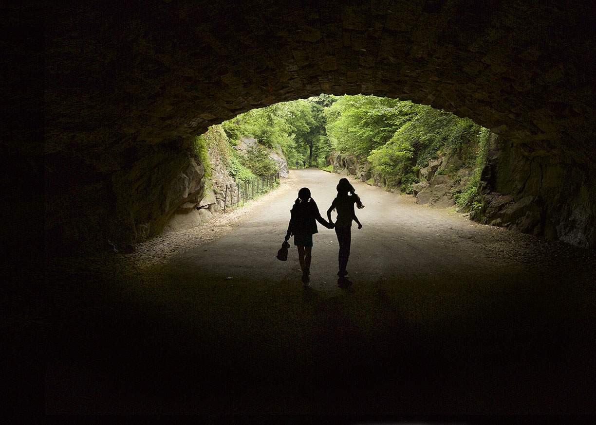 Central Park photo shoot tunnels sisters family photo shoot ideas.jpg