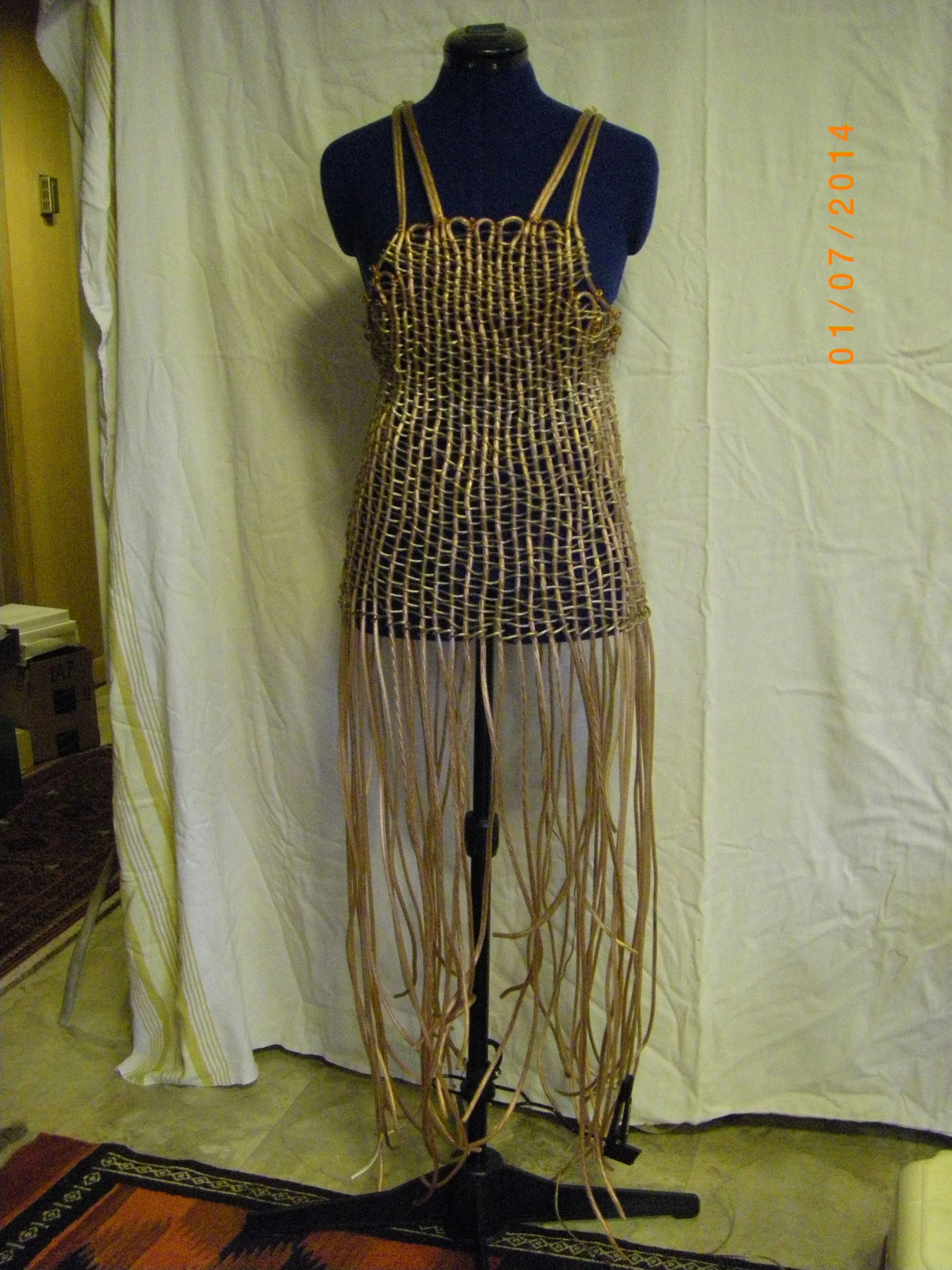 Woven Wire dress 1
