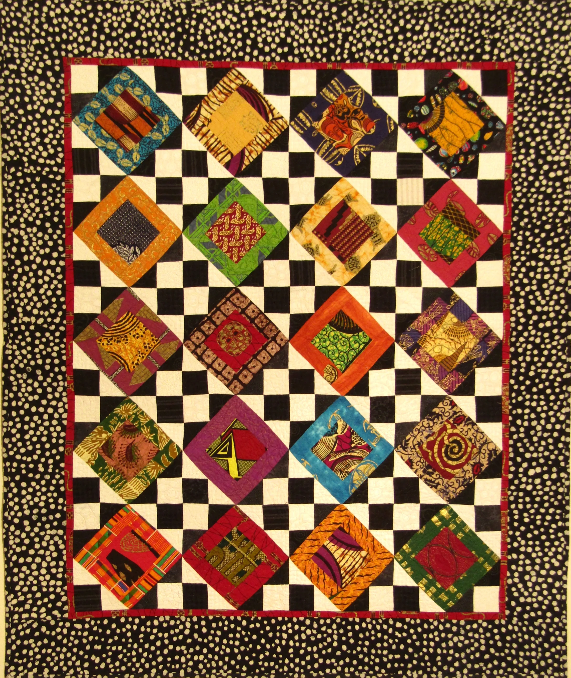Africa Series--checks and dots